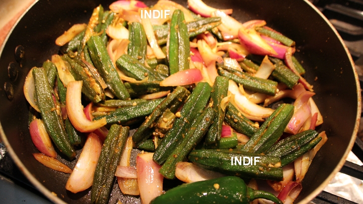 Okra Stuffed - Bhindi Bharwa - Indian Spicy Lady Finger