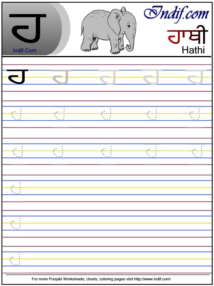 Punjabi Alphabet Chart Pdf