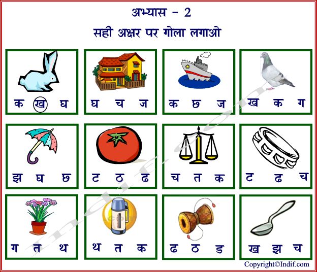 Hindi Alphabets Chart With Malayalam