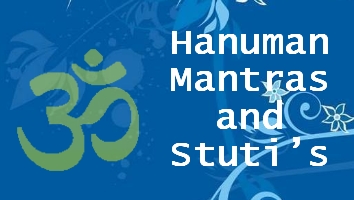 Shree Hanuman mantras and shlokas