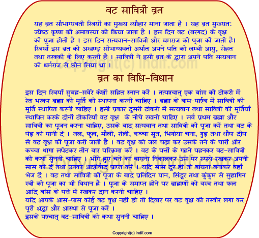 Vat Savitri Vra, Vat Savitri Pooja