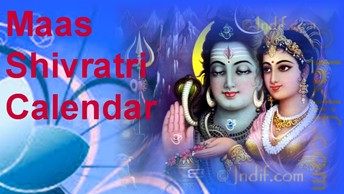 Mass (Monthly) Shivratri Calendar