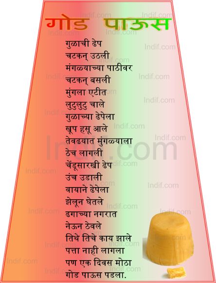 Goud Paus- Marathi Poem