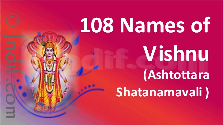 108 Names of Lord Vishnu by Indif.com