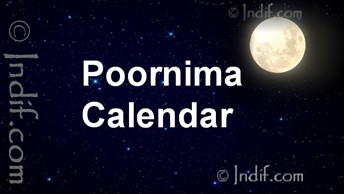 Poornima / Purnima Calendar